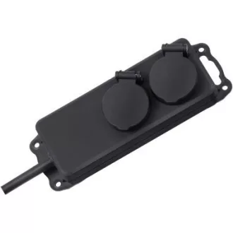   Brennenstuhl 1159930 túlfeszültségvédő Fekete 2 AC kimenet(ek) 230 V 2 M