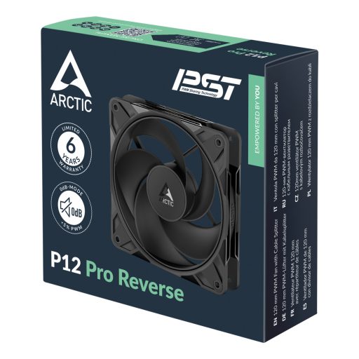 ARCTIC Freezer P12 Pro Reverse 12 cm Fekete 1 db