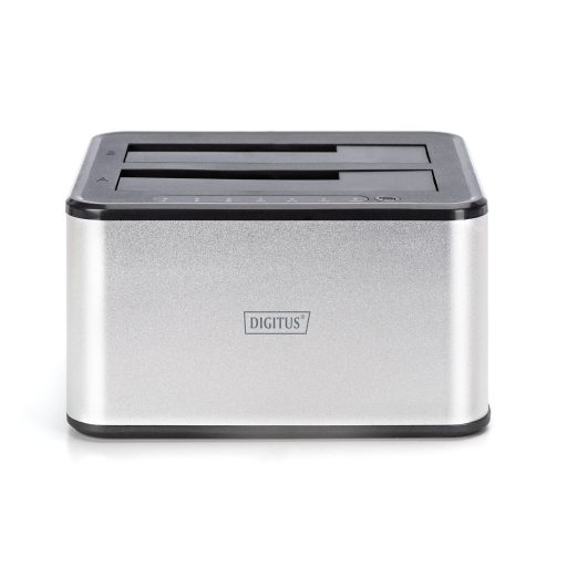 Digitus DA-71540-2 dokkoló állomás tárolóegységhez USB 3.2 Gen 1 (3.1 Gen 1) Type-B Fekete, Fehér