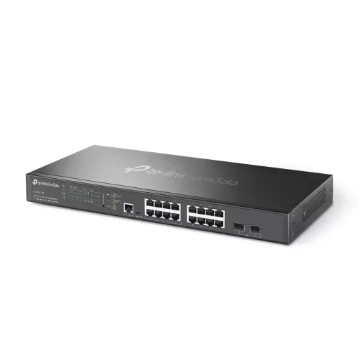 TP-Link Omada SG3218XP-M2 hálózati kapcsoló Vezérelt L2+ 2.5G Ethernet (100/1000/2500) Ethernet-áramellátás (PoE) támogatása 1U Fekete