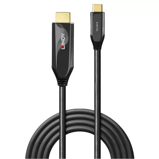 Lindy 43369 video átalakító kábel 3 M USB C-típus HDMI A-típus (Standard) Fekete