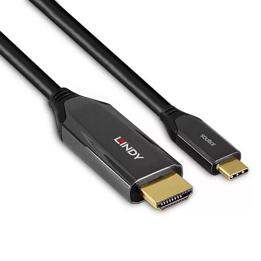 Lindy 43369 video átalakító kábel 3 M USB C-típus HDMI A-típus (Standard) Fekete