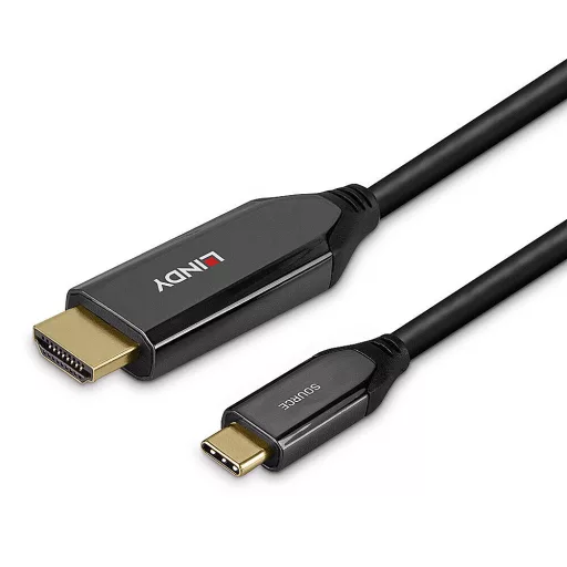Lindy 43369 video átalakító kábel 3 M USB C-típus HDMI A-típus (Standard) Fekete