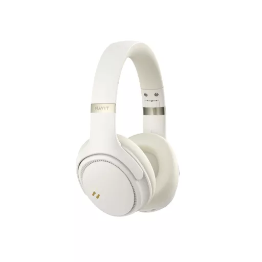 Havit H630BT PRO (Butter-yellow) Fejhallgató Vezetékes és vezeték nélküli Fejpánt Hívás/zene Bluetooth