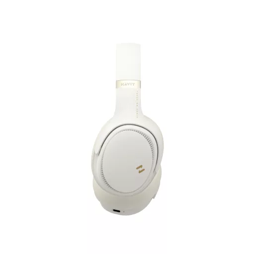 Havit H630BT PRO (Butter-yellow) Fejhallgató Vezetékes és vezeték nélküli Fejpánt Hívás/zene Bluetooth