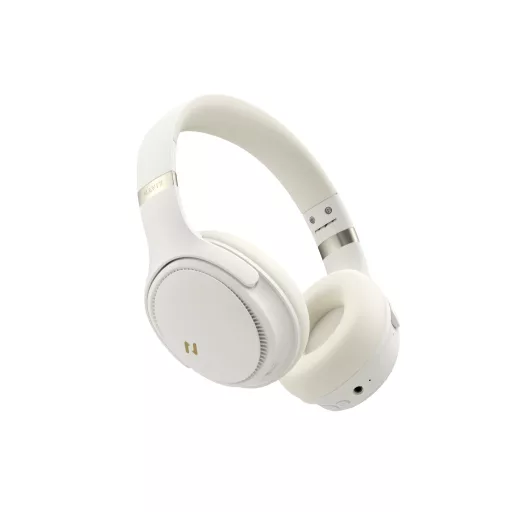 Havit H630BT PRO (Butter-yellow) Fejhallgató Vezetékes és vezeték nélküli Fejpánt Hívás/zene Bluetooth