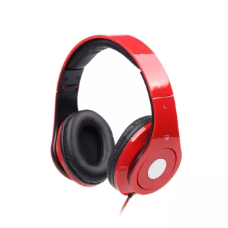   Gembird MHS-DTW-R fejhallgató és headset Vezetékes Fejpánt Hívás/zene Vörös