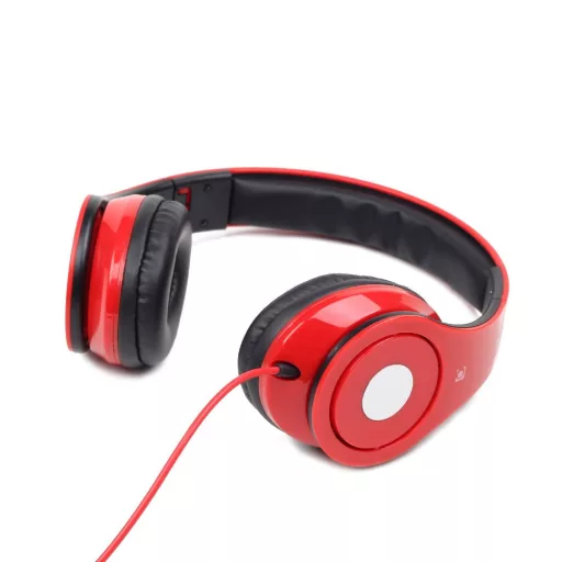Gembird MHS-DTW-R fejhallgató és headset Vezetékes Fejpánt Hívás/zene Vörös