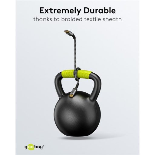 Goobay 75679 DisplayPort kábel 1 M Fekete