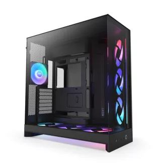 NZXT H9 Flow RGB+ Midi Tower Fekete