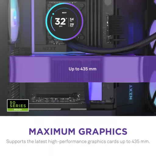 NZXT H9 Flow RGB+ Midi Tower Fekete
