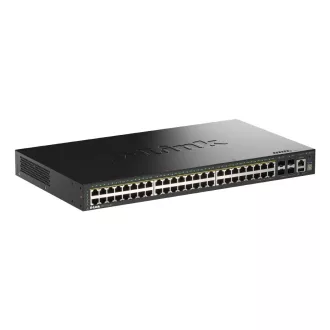   D-Link DGS-1530-52P/E hálózati kapcsoló Vezérelt L2 Gigabit Ethernet (10/100/1000) Ethernet-áramellátás (PoE) támogatása Fekete