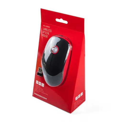 Modecom MC-WRM113 egér Irodai Kétkezes Vezeték nélküli RF Optikai 1600 DPI