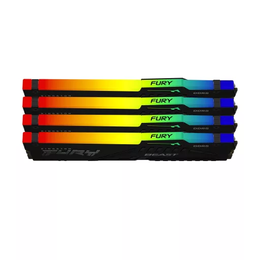 Kingston Technology FURY Beast RGB 128 GB 4 x 32 GB DDR5 5600 MT/másodperc 288-pin DIMM