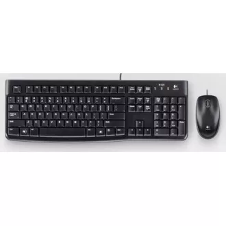   Logitech Desktop MK120 billentyűzet Egér mellékelve USB QWERTY Portugál Fekete