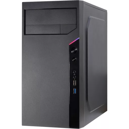 Inter-Tech IT-6505 Retro Micro Tower Fekete