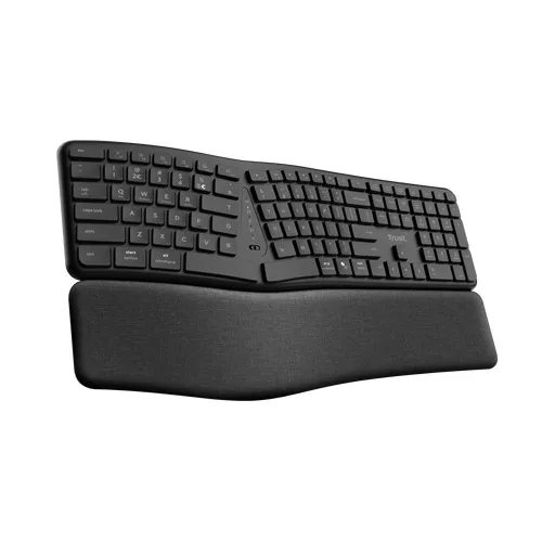Trust Keyra billentyűzet Otthoni/irodai RF vezeték nélküli + Bluetooth QWERTY Nemzetközi amerikai Fekete