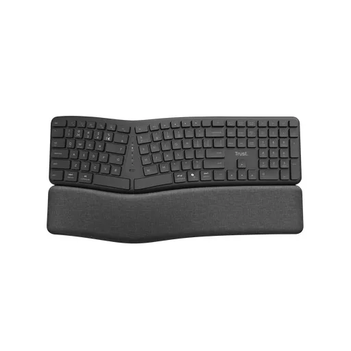 Trust Keyra billentyűzet Otthoni/irodai RF vezeték nélküli + Bluetooth QWERTY Nemzetközi amerikai Fekete