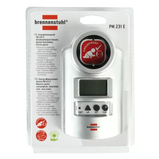 Brennenstuhl BN-PM231 Elektronikus Dugaszolható Szürke