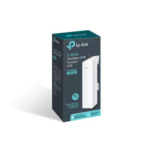 TP-Link 2.4GHz 300Mbps 9dBi Outdoor CPE 300 Mbit/s Fehér Ethernet-áramellátás (PoE) támogatása