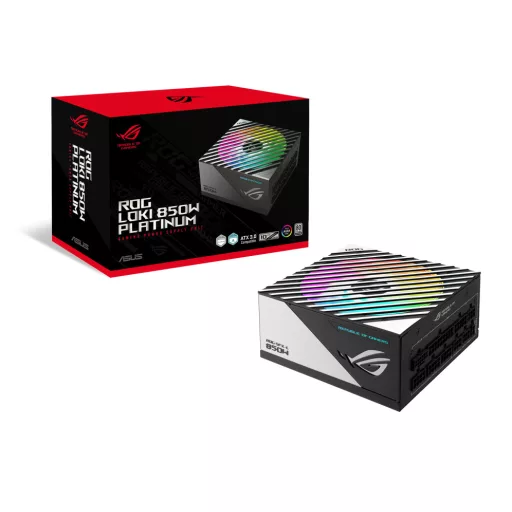 ASUS ROG Loki SFX-L 850W Platinum 24-pin ATX Fekete, Ezüst