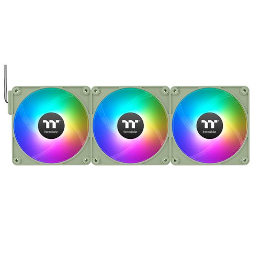 Thermaltake CL-F198-PL12MG-A 12 cm Zöld 3 db