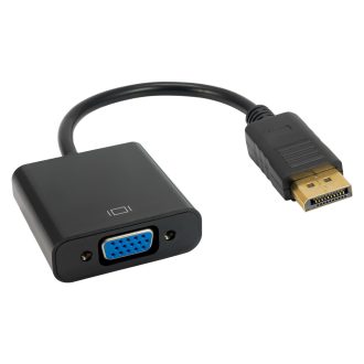   Akyga AK-AD-36 video átalakító kábel 0,15 M VGA (D-Sub) DisplayPort Fekete