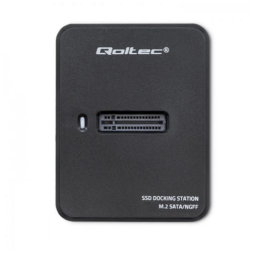 Qoltec 50314 tárolóegység burkolat Külső SSD ház Fekete M.2