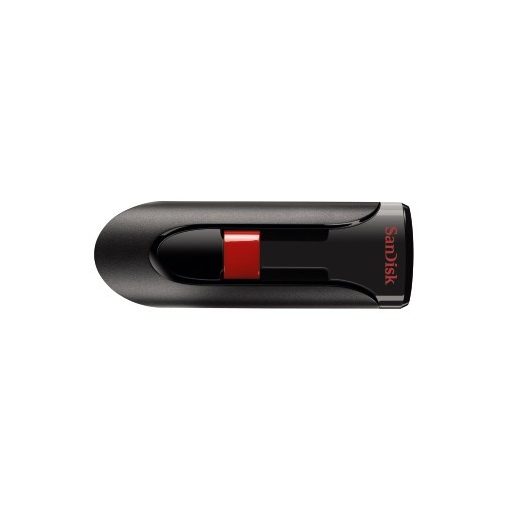 SanDisk Cruzer Glide USB flash meghajtó 128 GB USB A típus 2.0 Fekete, Vörös