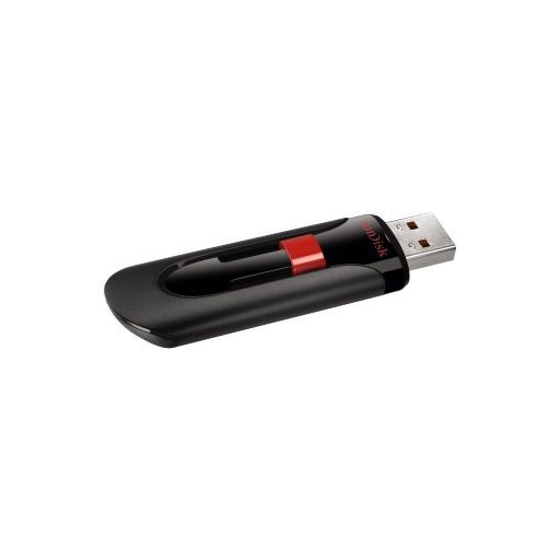 SanDisk Cruzer Glide USB flash meghajtó 128 GB USB A típus 2.0 Fekete, Vörös