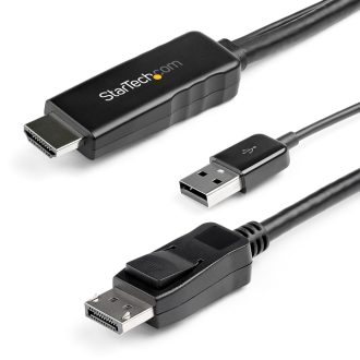   StarTech.com HD2DPMM2M video átalakító kábel 2 M HDMI A-típus (Standard) DisplayPort Fekete