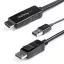 StarTech.com HD2DPMM2M video átalakító kábel 2 M HDMI A-típus (Standard) DisplayPort Fekete