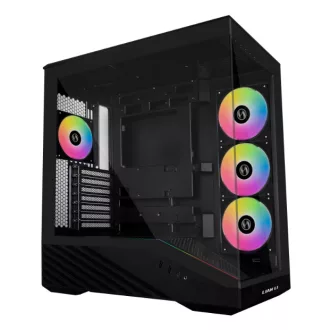 Lian Li Vector V100 Midi Tower Fekete, Átlátszó