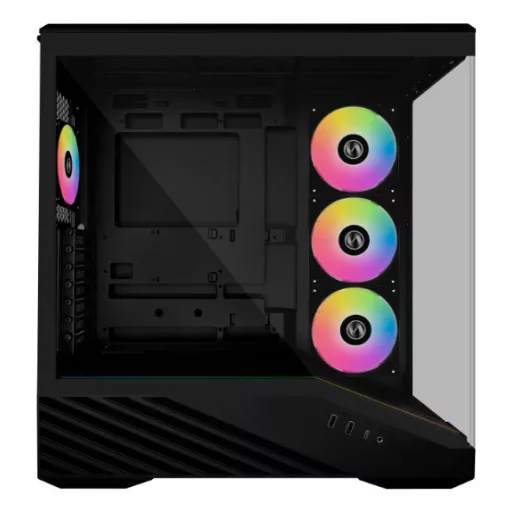 Lian Li Vector V100 Midi Tower Fekete, Átlátszó