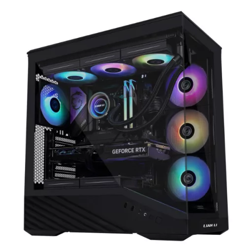 Lian Li Vector V100 Midi Tower Fekete, Átlátszó
