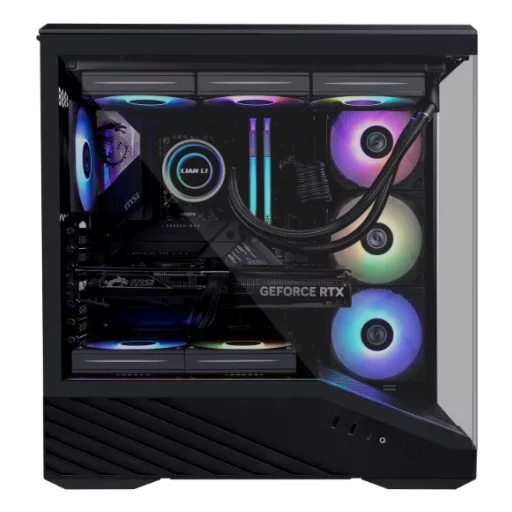Lian Li Vector V100 Midi Tower Fekete, Átlátszó