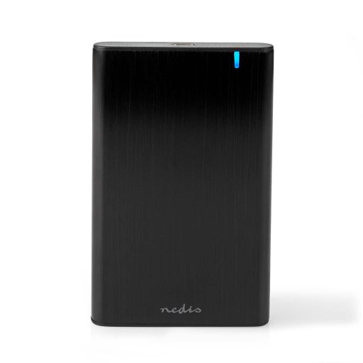 Nedis HDDE25410BK tárolóegység burkolat HDD ház Fekete 2.5"