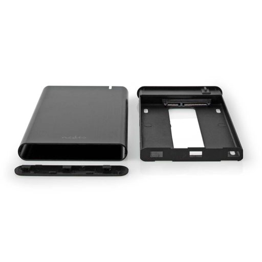 Nedis HDDE25410BK tárolóegység burkolat HDD ház Fekete 2.5"