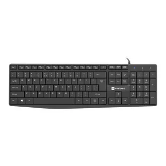   NATEC NAUTILUS billentyűzet Otthoni/irodai USB QWERTY Nemzetközi amerikai Fekete