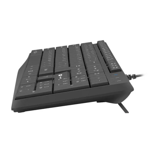NATEC NAUTILUS billentyűzet Otthoni/irodai USB QWERTY Nemzetközi amerikai Fekete