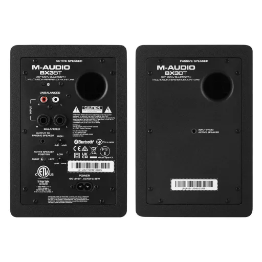 M-AUDIO BX3 BT 2x loudspeaker Black Wired + Bluetooth 50 W