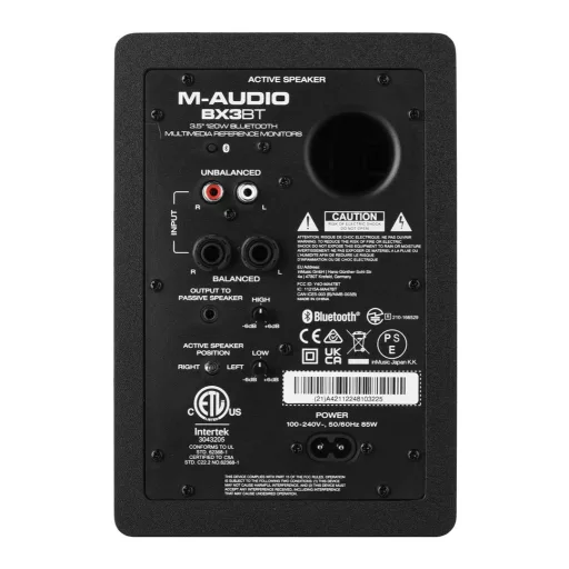 M-AUDIO BX3 BT 2x loudspeaker Black Wired + Bluetooth 50 W