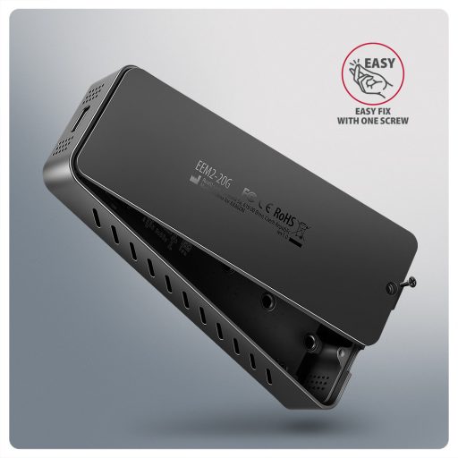 Axagon EEM2-20G NVMe-SSD-Gehäuse USB-C 3.2 20 Gbps 2230 - 2280 - schwarz Külső SSD ház Fekete M.2