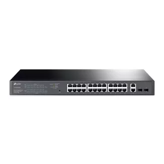   TP-Link TL-SG1428PE hálózati kapcsoló Vezérelt L2 Gigabit Ethernet (10/100/1000) Ethernet-áramellátás (PoE) támogatása 1U Fekete
