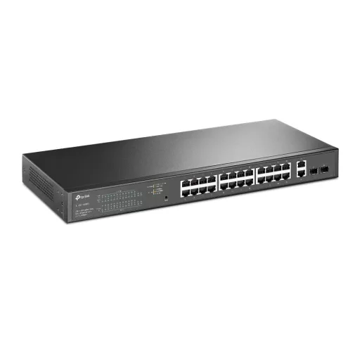 TP-Link TL-SG1428PE hálózati kapcsoló Vezérelt L2 Gigabit Ethernet (10/100/1000) Ethernet-áramellátás (PoE) támogatása 1U Fekete