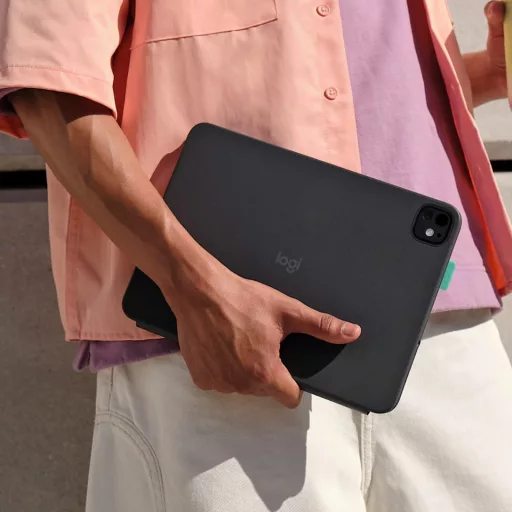 Logitech Flip Folio QWERTY Északi Bluetooth Grafit