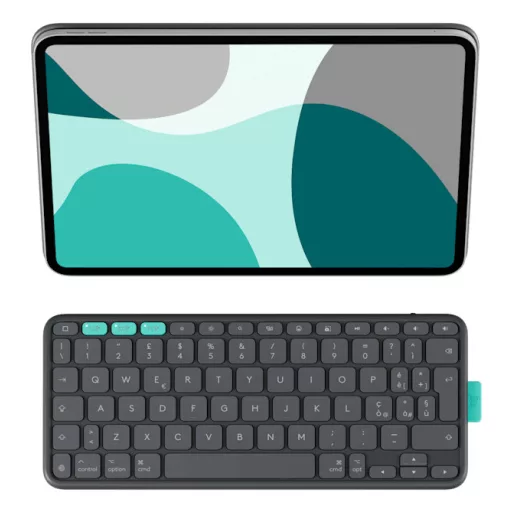 Logitech Flip Folio QWERTY Északi Bluetooth Grafit