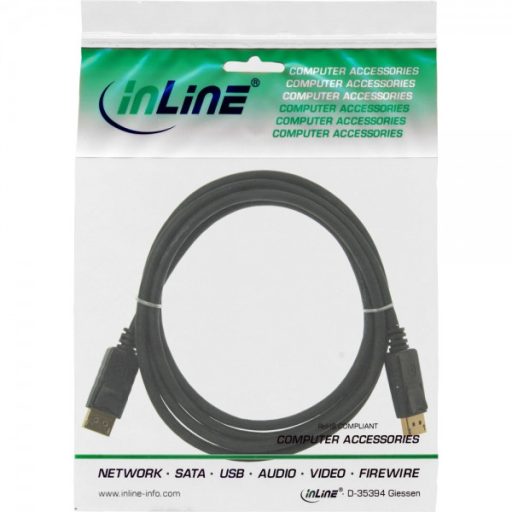 InLine 4043718118106 5 M DisplayPort Fekete