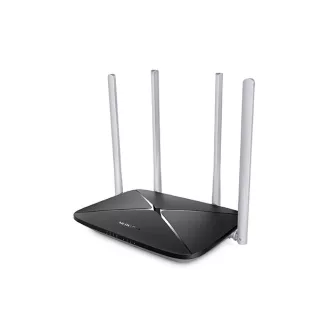   Mercusys AC12 vezetéknélküli router Fast Ethernet Kétsávos (2,4 GHz / 5 GHz) Fekete