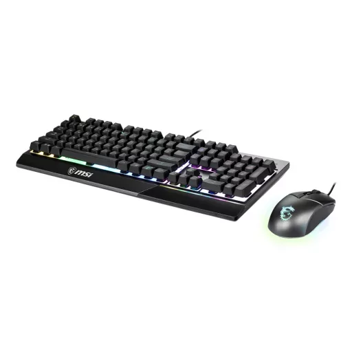 MSI VIGOR GK30 billentyűzet Egér mellékelve Játék USB QWERTY Amerikai angol Fekete